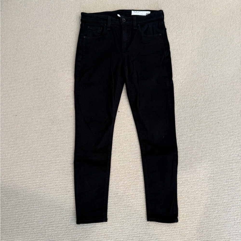 Rag & Bone cate mid rise ankle skinny jean, black